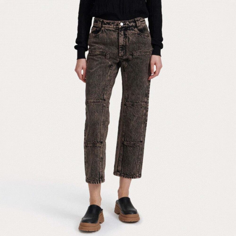 Rachel Comey Normandy Jeans in Hazelnut Acid Wash Brown Size 10